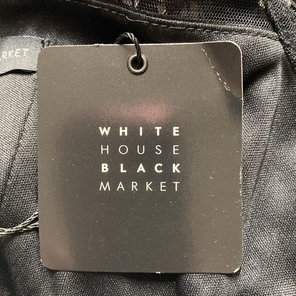 WHBM Floral Lace Pewter Sheath Dress - Picture 7 of 7